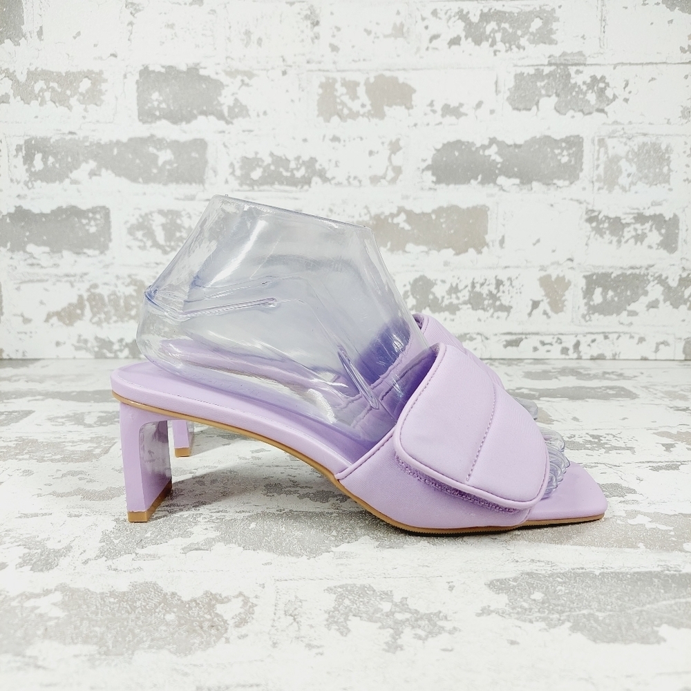 New OPEN EDIT Cava Slide Sandal In Purple Spray A251 - Picture 5 of 11